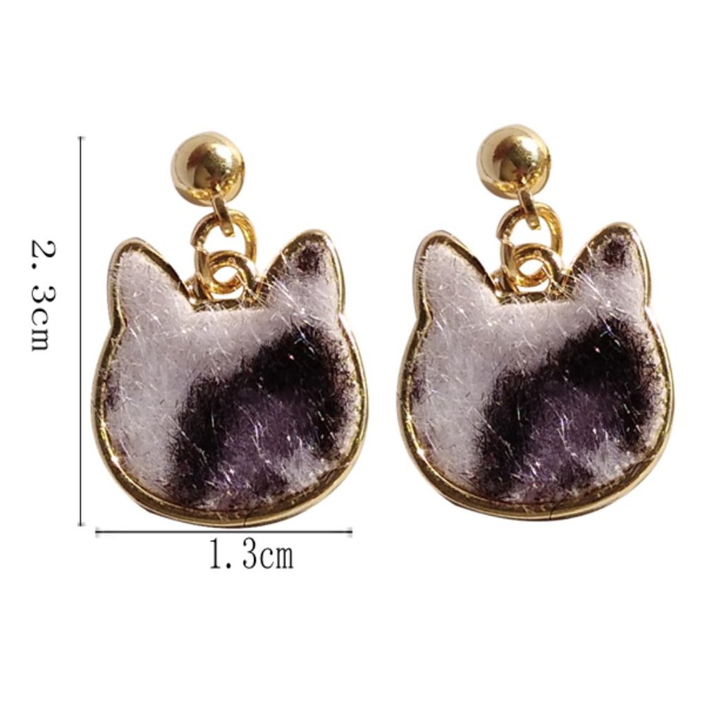 Sold💕Bundle of two🐱 Cat Mini Drop Earrings - Picture 4 of 5